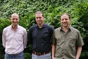 Norbert Herrmann, Robert Hohlbaum, and Ralph Langanke © UniCat / Martin Penno