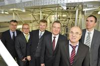 Von links nach rechts: Mathis Kuchejda, Schmidt + Hanesch; Steffen Stünkel, TU Berlin; Reinhard Rudolph, Siemens; Dr. Joachim Wicke, Siemens; Prof. Günter Wozny, TU Berlin; J. Behnke, Endress+Hauser.